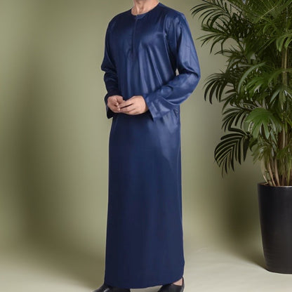 Navy Blue Omani Thobe