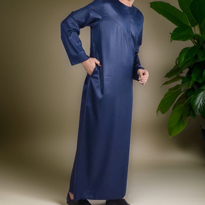 Navy Blue Omani Thobe