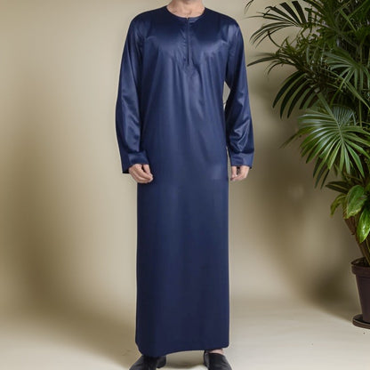 Navy Blue Omani Thobe