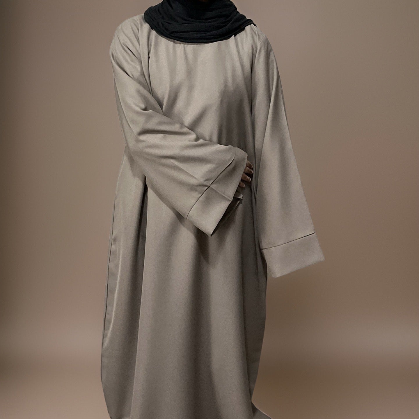 Subtle Beige Plain Waterproof Abaya