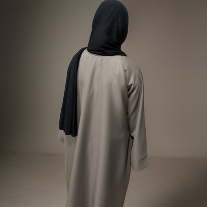 Subtle Beige Plain Waterproof Abaya