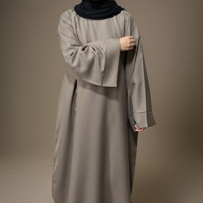 Subtle Beige Plain Waterproof Abaya