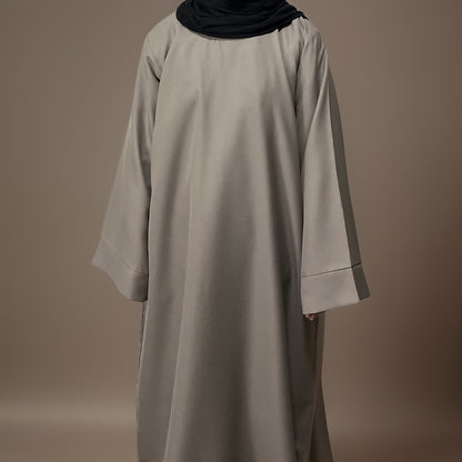 Subtle Beige Plain Waterproof Abaya