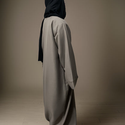 Subtle Beige Plain Waterproof Abaya