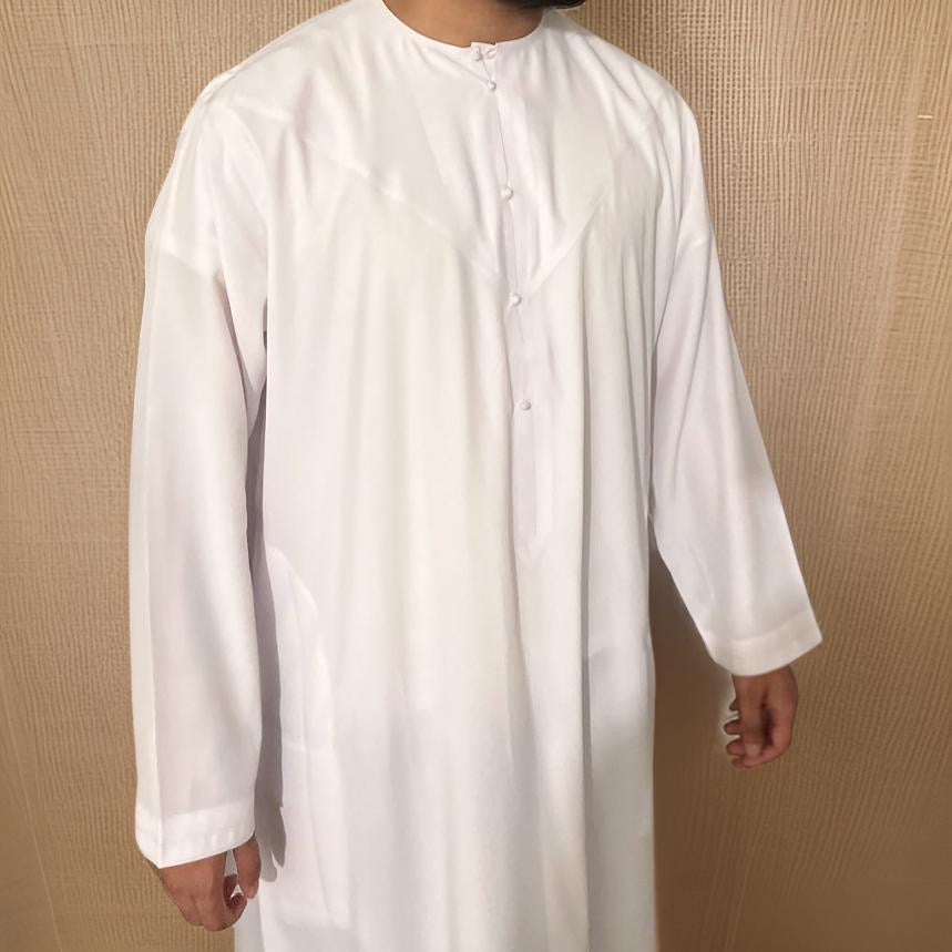 al-Abyad - White Waterproof Emirati Thobe 💧🇦🇪