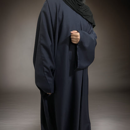 Dark Navy Butterfly Waterproof Abaya